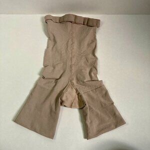 SPANX High Waisted Shapewear Shorts Size A Nude Tummy Control Mid Thigh